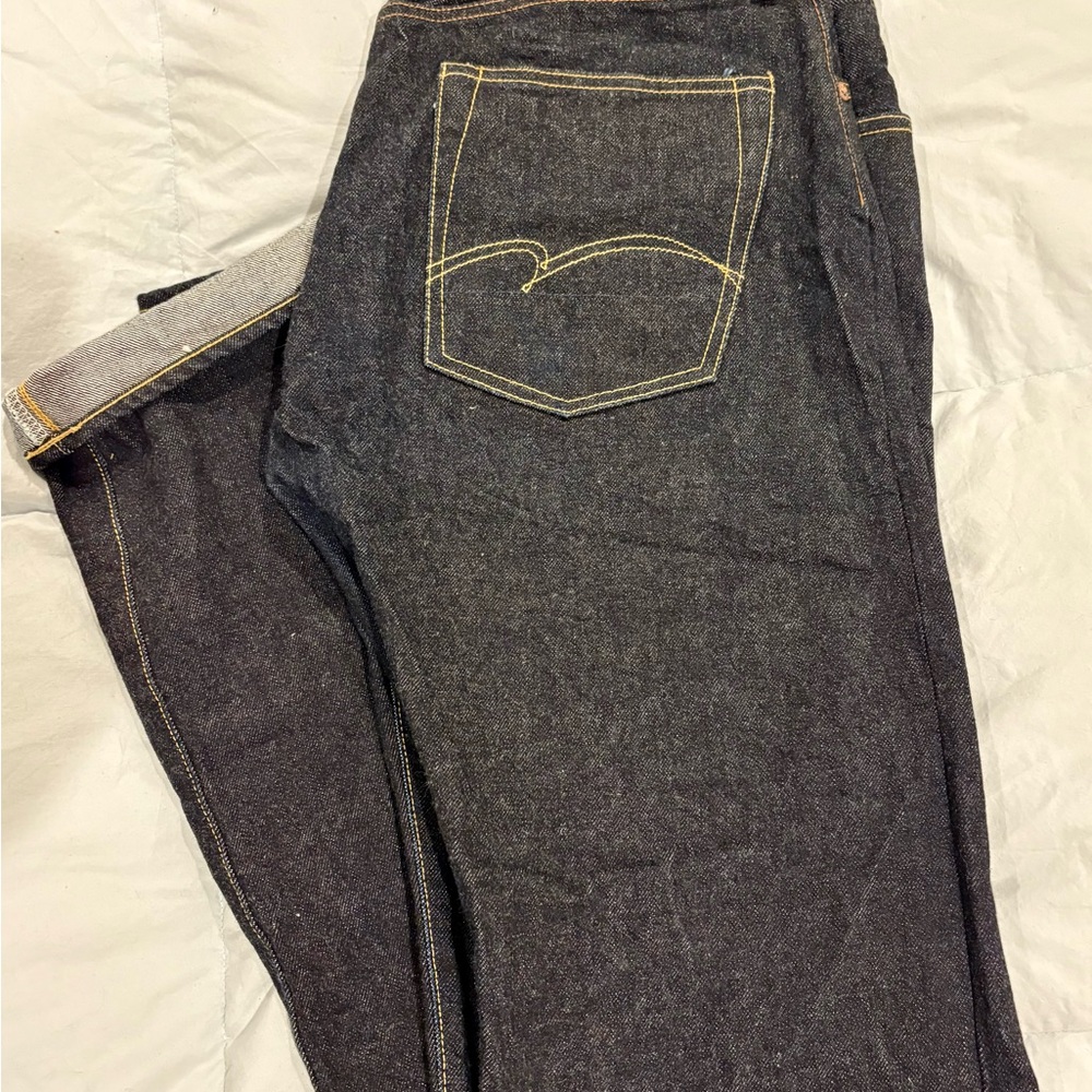 Studio D'Artisan SD-102CB 15oz loose straight pants with cinch back size: 31